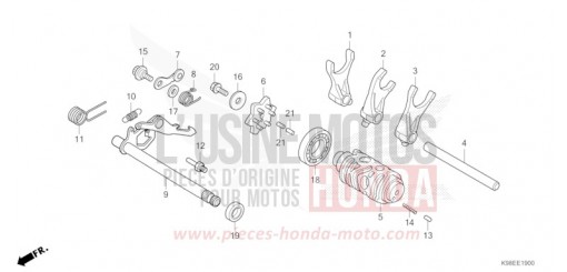 GEARSHIFT DRUM CBF125NAM de 2021